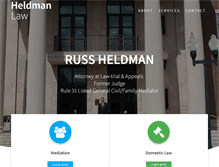 Tablet Screenshot of heldmanlaw.com